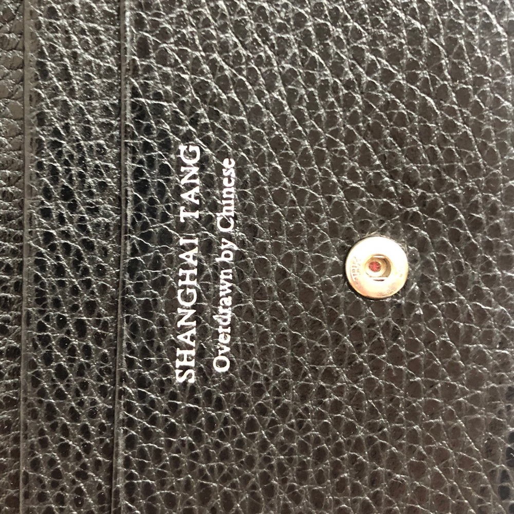 Relisted - Shanghai Tang Black/Red Star Leather Wallet - Picture 3 of 6